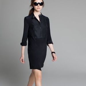 Emerson Fry Silk Linen Bib Dress EUC